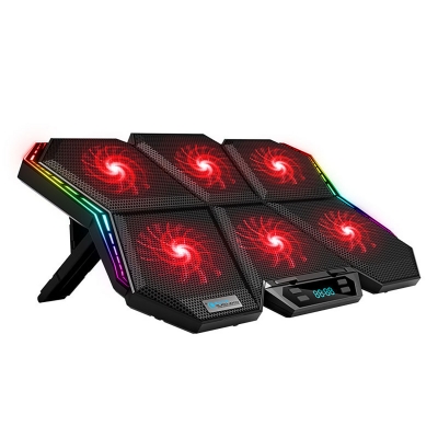 Подставка для ноутбука COOLCOLD Ice Magic 6 с подсветкой RGB и 6 бесшумными вентиляторами-1